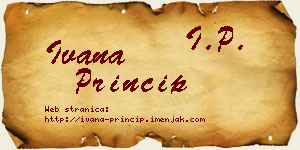 Ivana Princip vizit kartica